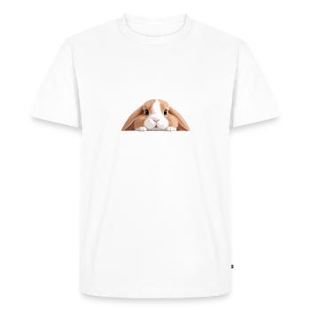 Lapin Halloween Mignon Adorable Drôle - T-shirt Premium bio Homme - blanc - Devant - Nico (187cm)