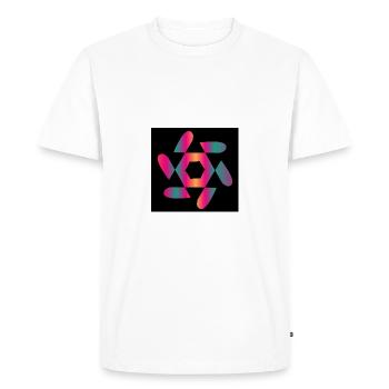 ART. DESIGN. GEEK. VINTAGE. GRAPHIQUE. MANGA - T-shirt Premium bio Homme - blanc - Devant - Nico (187cm)