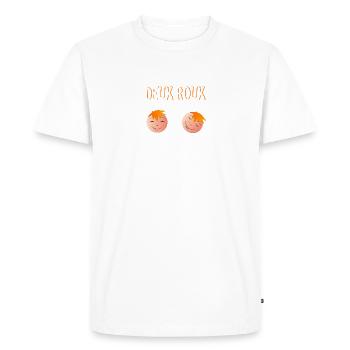 Deux roux blanc - T-shirt Premium bio Homme - blanc - Devant - Nico (187cm)