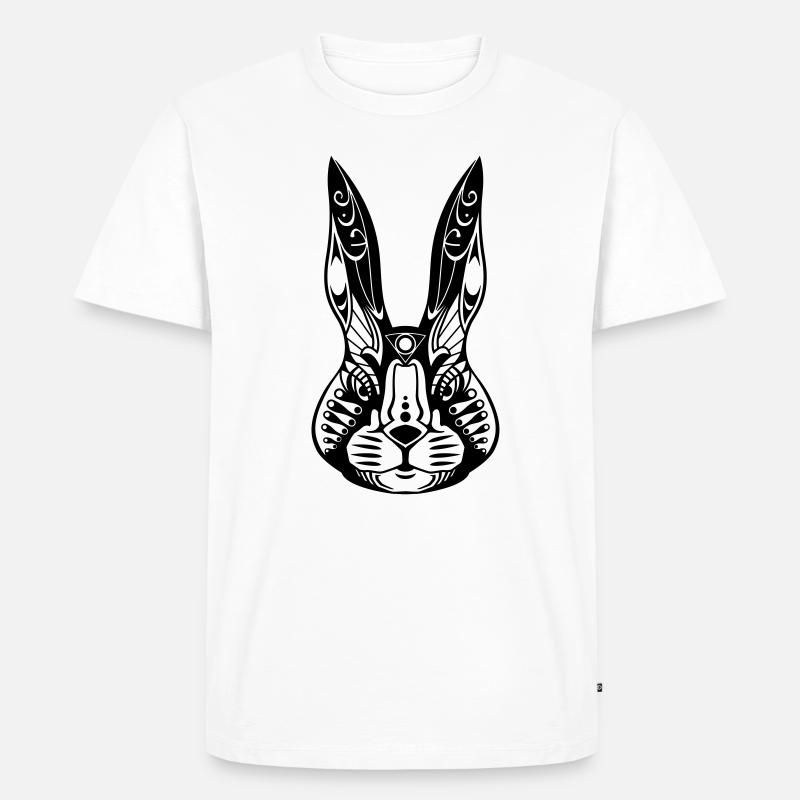 Mr. Bunny - Männer Premium Bio T-Shirt - Weiß