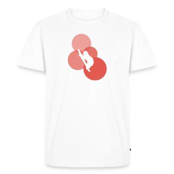 Lazy Sloth - Men's Premium Organic T-Shirt - white - Front - Nico (187cm)