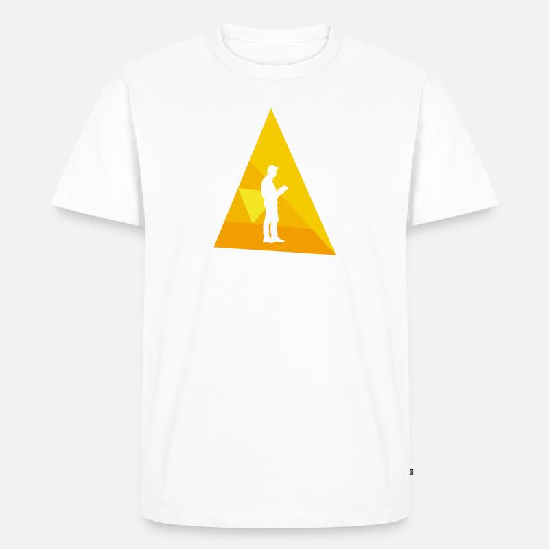 Buch Roman Leseratte - Männer Premium Bio T-Shirt - Weiß