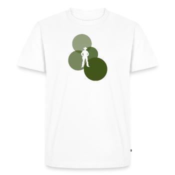 Cowboy Western Rider - T-shirt Premium bio Homme - blanc - Devant - Nico (187cm)