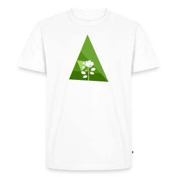 Floristry Fleuriste Arrosoir - T-shirt Premium bio Homme - blanc - Devant - Nico (187cm)