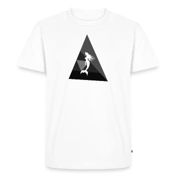 Lamantin à nageoires - T-shirt Premium bio Homme - blanc - Devant - Nico (187cm)