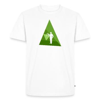 Judge Paragraph - Men's Premium Organic T-Shirt - white - Front - Nico (187cm)