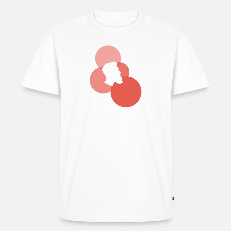 Schnurrbart Bart Baertig - Männer Premium Bio T-Shirt - Weiß