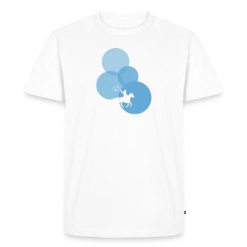 Shérif de Western Rider - T-shirt Premium bio Homme - blanc - Devant - Nico (187cm)