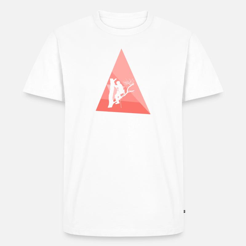 Kletteraffe Kletterer Baumklettern - Männer Premium Bio T-Shirt - Weiß