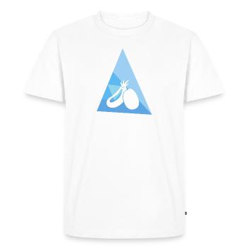 Viande végétalienne Bien-être animal - T-shirt Premium bio Homme - blanc - Devant - Nico (187cm)