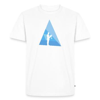 Droit des tribunaux - T-shirt Premium bio Homme - blanc - Devant - Nico (187cm)