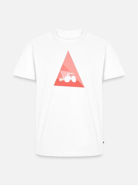 Bauer Hof Landwirt - Männer Premium Bio T-Shirt - Weiß