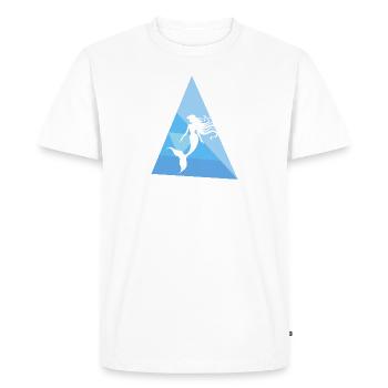 Fin Aquarium - Men's Premium Organic T-Shirt - white - Front - Nico (187cm)