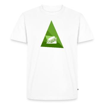 Grande roue, montagnes russes - T-shirt Premium bio Homme - blanc - Devant - Nico (187cm)