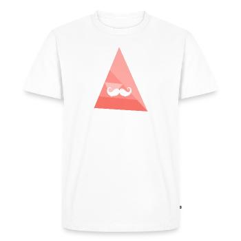 Mustache November Facial Hair - Men's Premium Organic T-Shirt - white - Front - Nico (187cm)