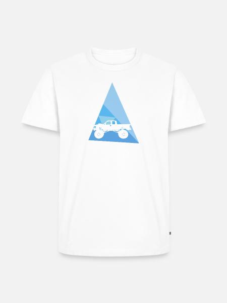 Reifen Monstertruck - Männer Premium Bio T-Shirt - Weiß