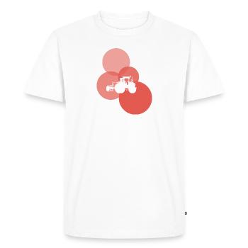 Agriculteur de moissonneuse-batteuse agricole - T-shirt Premium bio Homme - blanc - Devant - Nico (187cm)