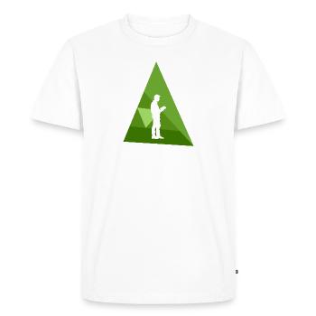 Rat de bibliothèque - T-shirt Premium bio Homme - blanc - Devant - Nico (187cm)