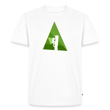 Grimpeur - T-shirt Premium bio Homme - blanc - Devant - Nico (187cm)