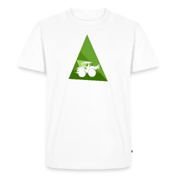 Ferme agricole - T-shirt Premium bio Homme - blanc - Devant - Nico (187cm)