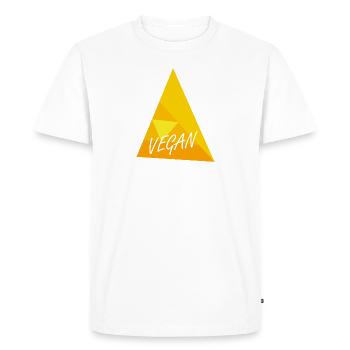Viande végétalienne pour le bien-être des animaux - T-shirt Premium bio Homme - blanc - Devant - Nico (187cm)