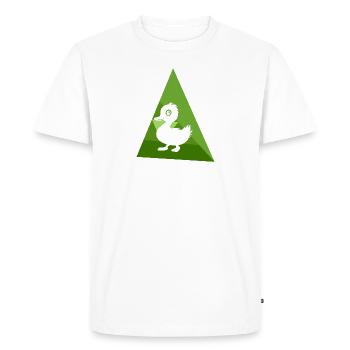 Caneton Oie Canard - T-shirt Premium bio Homme - blanc - Devant - Nico (187cm)