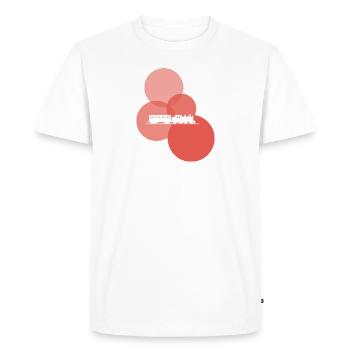 Steam locomotive Steam locomotive Locomotive - Men's Premium Organic T-Shirt - white - Front - Nico (187cm)