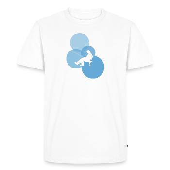 Pêche Canne à pêche Pêche - T-shirt Premium bio Homme - blanc - Devant - Nico (187cm)