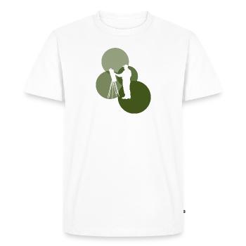 Pinceau Aquarelle Pastel - T-shirt Premium bio Homme - blanc - Devant - Nico (187cm)