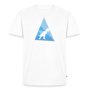 Musée des dinosaures Tyrannosaure - T-shirt Premium bio Homme - blanc - Devant - Nico (187cm)