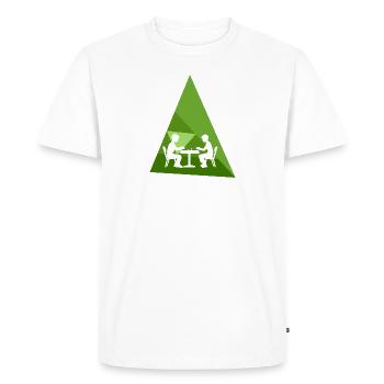 Strategy Board Games Chess - Men's Premium Organic T-Shirt - white - Front - Nico (187cm)