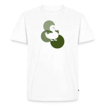 Caneton canard à bec - T-shirt Premium bio Homme - blanc - Devant - Nico (187cm)