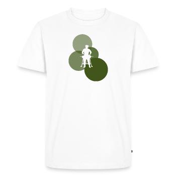 Pince à griller BBQ Saucisse grillée - T-shirt Premium bio Homme - blanc - Devant - Nico (187cm)