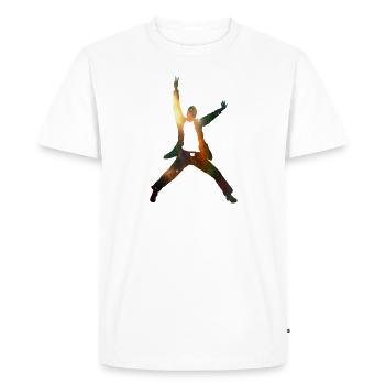 danseur - T-shirt Premium bio Homme - blanc - Devant - Nico (187cm)