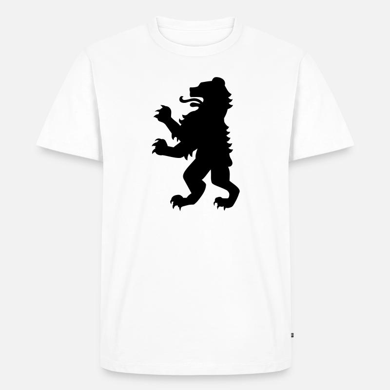 Bär - Männer Premium Bio T-Shirt - Weiß