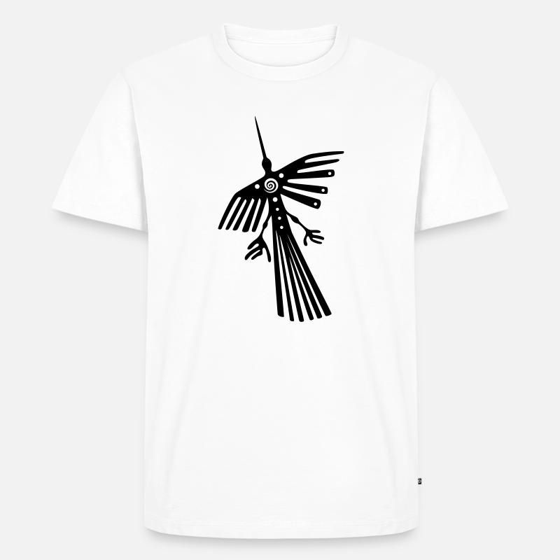 Nazca Linien, Kondor, condor - Männer Premium Bio T-Shirt - Weiß
