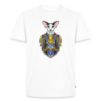 Chevalier Chat Chat Race Oriental Shorthair - T-shirt Premium bio Homme - blanc - Devant - Nico (187cm)
