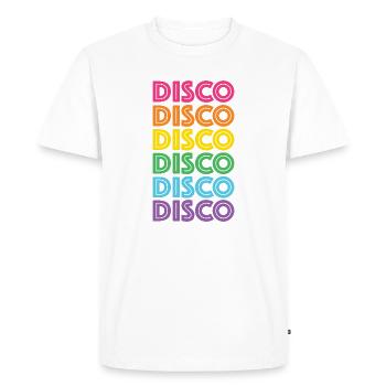 Discothèque rétro LGBTQ - T-shirt Premium bio Homme - blanc - Devant - Nico (187cm)