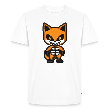 Fox Halloween Zombie - Men's Premium Organic T-Shirt - white - Front - Nico (187cm)