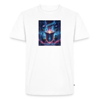 Cosmic Lore and Enchanted Book - Men's Premium Organic T-Shirt - white - Front - Nico (187cm)