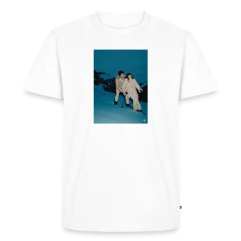 Duo de la Magie de la Neige - T-shirt Premium bio Homme - blanc - Devant - Nico (187cm)