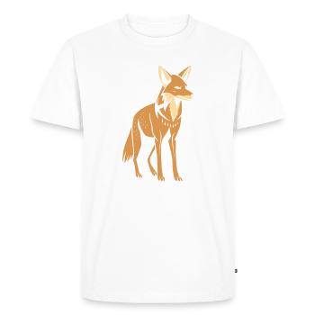 chacal - T-shirt Premium bio Homme - blanc - Devant - Nico (187cm)