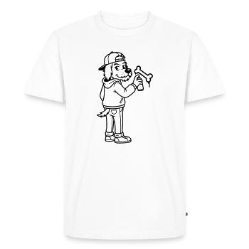 Street Art Graffiti - Men's Premium Organic T-Shirt - white - Front - Nico (187cm)