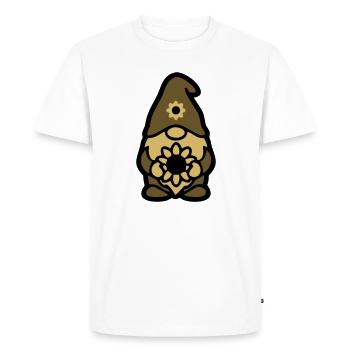 Jardinier des nains de tournesols de jardin - T-shirt Premium bio Homme - blanc - Devant - Nico (187cm)