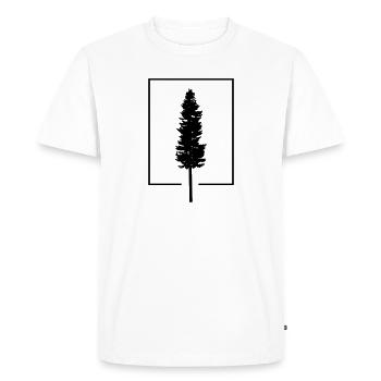 Arbre dans la boîte - T-shirt Premium bio Homme - blanc - Devant - Nico (187cm)