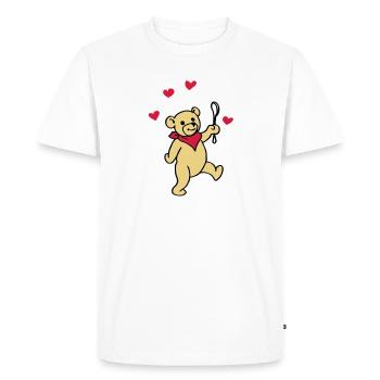 Bébé nounours - T-shirt Premium bio Homme - blanc - Devant - Nico (187cm)