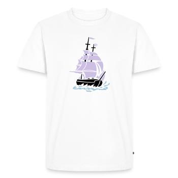 voilier 2 - T-shirt Premium bio Homme - blanc - Devant - Nico (187cm)