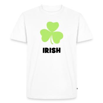 Irlande - Irlandais - T-shirt Premium bio Homme - blanc - Devant - Nico (187cm)