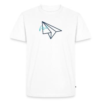 Free, Fly, Freedom - Men's Premium Organic T-Shirt - white - Front - Nico (187cm)