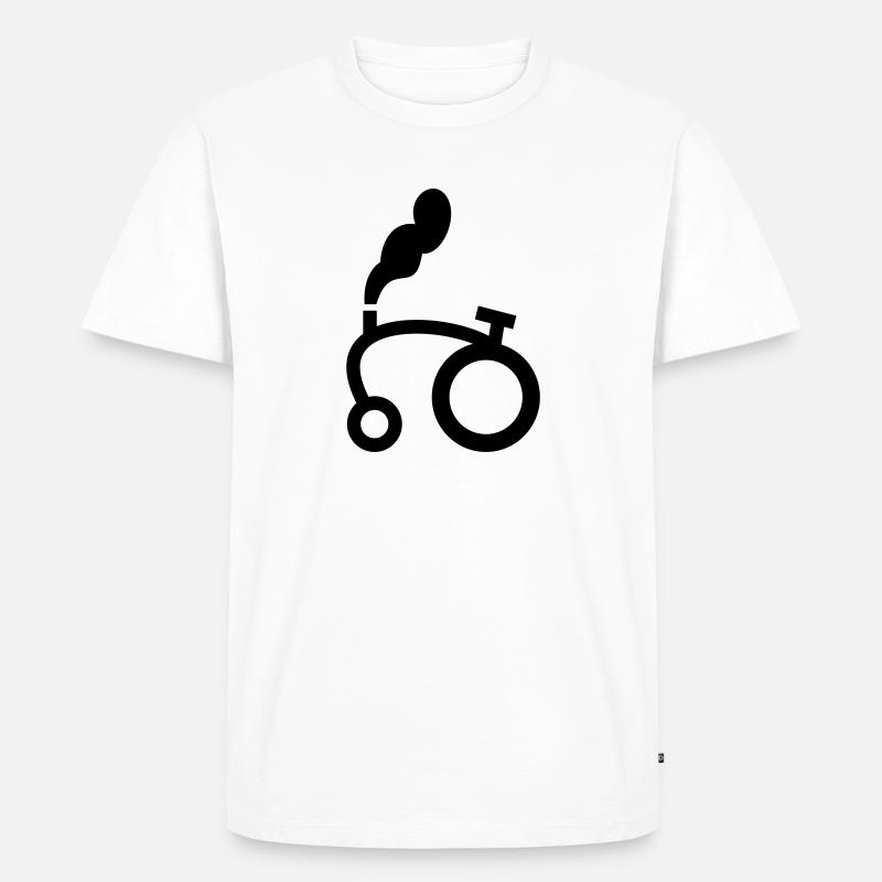 Tractor - Männer Premium Bio T-Shirt - Weiß